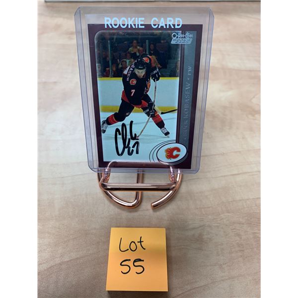 Rookie Card - Chuck Kobasew - Autographed