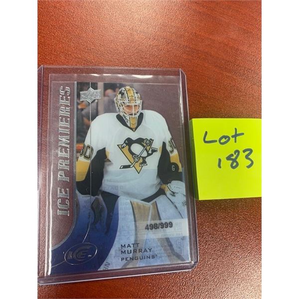 Matt Murray ROOKIE CARD 498/999