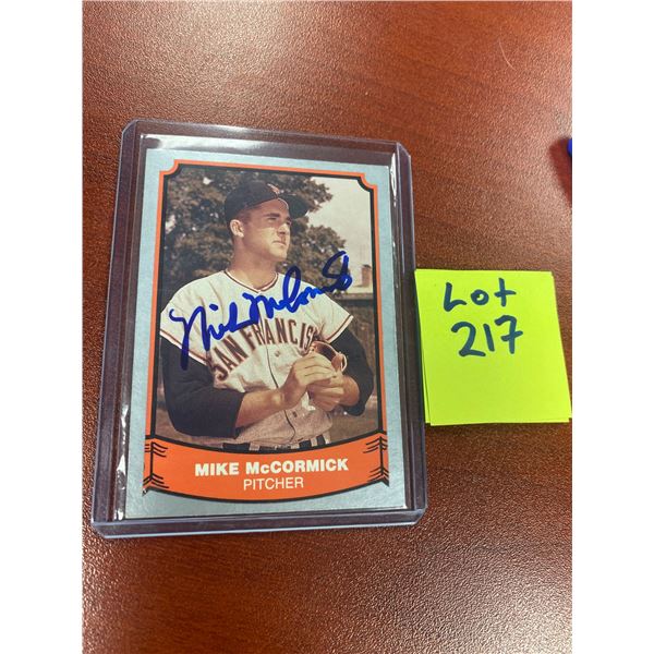 Mike Mccormic Signed