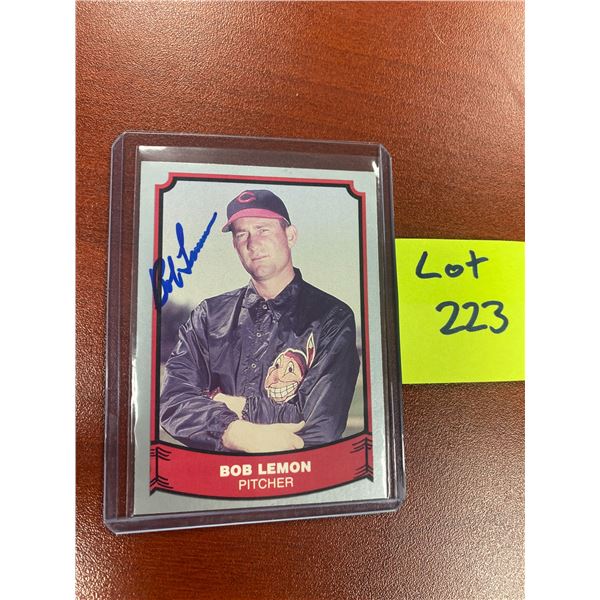 Bob Lemon signed