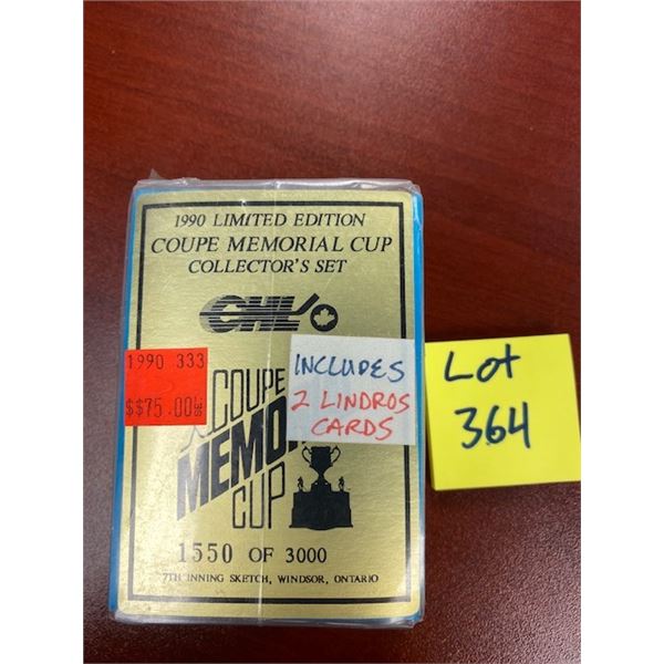 1990 RARE Coupe Memorial Cup 1550/3000 Eric Lindros!!!