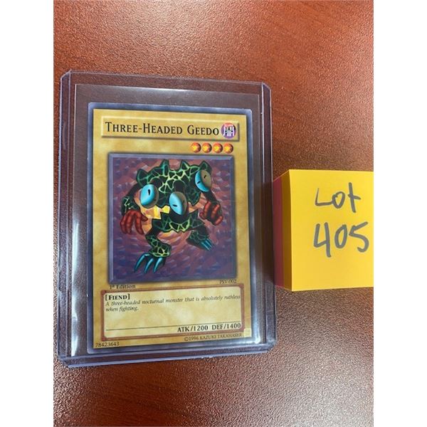 Three headed Geedo 1st edition 1996 yugio