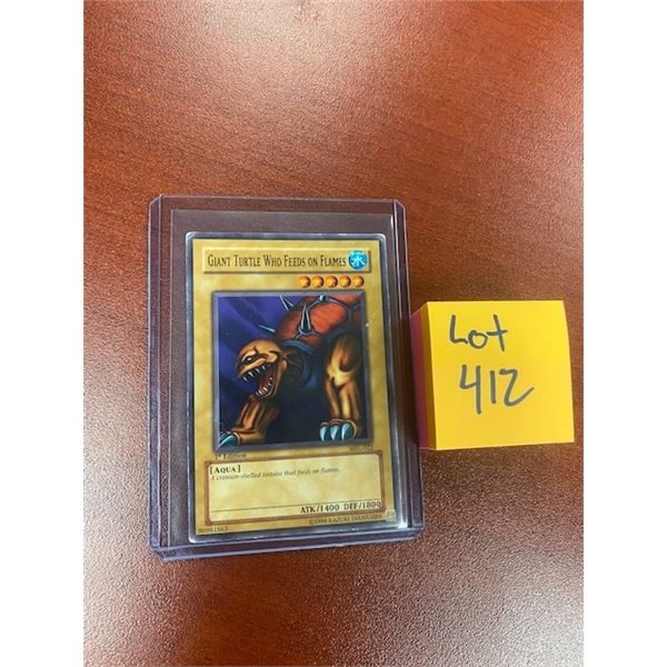 giant turtle who feeds on flames 1st edition yugio