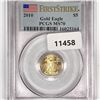 Image 1 : 2010 $5 1/10oz American Gold Eagle PCGS-MS70