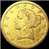 Image 1 : 1850 $5 Gold Half Eagle NICELY CIRCULATED