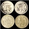 Image 2 : (4) Misc Half Dollars