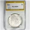 Image 1 : 1921 Morgan Silver Dollar PGA-MS64