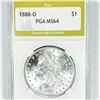 Image 1 : 1888-O Morgan Silver Dollar PGA-MS64