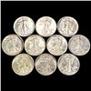Image 1 : (10) Walking Half Dollars UNCIRCULATED