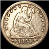 Image 1 : 1854 Seated Liberty Quarter NICELY CIRCULATED