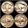 Image 2 : (4) Buffalo Nickels UNCIRCULATED
