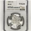 Image 1 : 1890-S Morgan Silver Dollar NGC-MS62