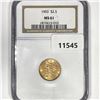 Image 1 : 1903 $2.50 Gold Quarter Eagle NGC-MS61