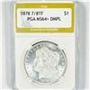 Image 1 : 1878 7/8TF Morgan Silver Dollar PGA-MS64+ DMPL