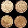 Image 2 : (4) Indian Head Cents UNCIRCULATED