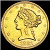 Image 1 : 1881-S $5 Gold Half Eagle UNCIRCULATED