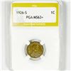 Image 1 : 1926-S Wheat Cent PGA-MS63+
