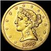 Image 1 : 1880-S $5 Gold Half Eagle UNCIRCULATED