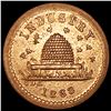 Image 1 : 1863 Civil War Beehive Token UNCIRCULATED