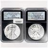 Image 1 : 2013-W Set (2) American Silver Eagle NGC-SP70, PF70