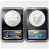 Image 2 : 2013-W Set (2) American Silver Eagle NGC-SP70, PF70
