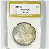 Image 1 : 1880-O Morgan Silver Dollar PGA-MS63 Roll End