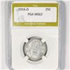 Image 1 : 1916-D Barber Quarter PGA-MS62