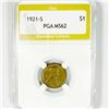 Image 1 : 1921-S Wheat Cent PGA-MS62
