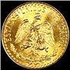 Image 1 : 1945 Meixco Gold 2 Pesos CHOICE BU