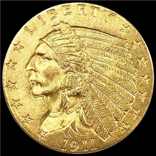 1911 $2.50 Gold Quarter Eagle UNCIRCULATED