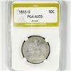 Image 1 : 1855-O Seated Liberty Half Dollar PGA-AU55 Arrows