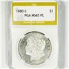Image 1 : 1880-S Morgan Silver Dollar PGA-MS65 PL