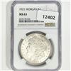 Image 1 : 1921 Morgan Silver Dollar NGC-MS63