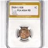 Image 1 : 1909-S VDB Wheat Cent PGA-MS64 RB