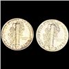 Image 2 : (2) Mercury Dimes UNCIRCULATED