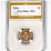 Image 1 : 1896 Indian Head Cent PGA-PR64+ RED