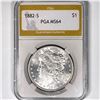 Image 1 : 1882-S Morgan Silver Dollar PGA-MS64