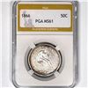 Image 1 : 1866 Seated Liberty Half Dollar PGA-MS61
