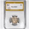 Image 1 : 1907 Liberty Victory Nickel PGA-MS64