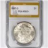 1887-O Morgan Silver Dollar PGA-MS63+
