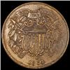 1864 Lg Motto Two Cent Piece NEARLY UNCIRCULATED