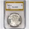 1879-S Morgan Silver Dollar PGA-MS65
