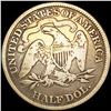 Image 2 : 1869 Seated Liberty Half Dollar NICELY CIRCULATED