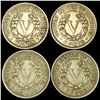 Image 2 : (4) Liberty Victory Nickels LIGHTLY CIRCULATED