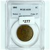 Image 1 : 1841 Braided Hair Large Cent PCGS-AU53