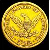 Image 2 : 1861 Old Rev $2.50 Gold Quarter Eagle CHOICE AU
