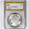 Image 1 : 1890 Morgan Silver Dollar PGA-MS63+