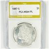 Image 1 : 1887-S Morgan Silver Dollar PGA-MS64+ PL