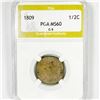 Image 1 : 1809/6 Classic Head Half Cent PGA-MS60 C-5