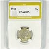 Image 1 : 1919 Buffalo Nickel PGA-MS65